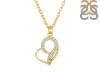 Cubic Zirconia Heart Necklace CUZ-RDN-55.