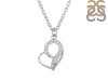 Cubic Zirconia Heart Necklace CUZ-RDN-55.
