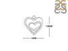 Cubic Zirconia Heart Necklace CUZ-RDN-56.