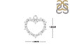 Cubic Zirconia Heart Necklace CUZ-RDN-63.