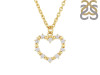 Cubic Zirconia Heart Necklace CUZ-RDN-63.
