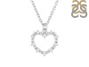 Cubic Zirconia Heart Necklace CUZ-RDN-63.