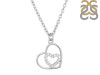 Cubic Zirconia Heart Necklace CUZ-RDN-64.