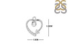 Cubic Zirconia Heart Necklace CUZ-RDN-66.