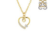 Cubic Zirconia Heart Necklace CUZ-RDN-66.