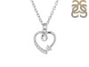 Cubic Zirconia Heart Necklace CUZ-RDN-66.