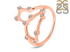 Leo Zodiac Star Constellation With Cubic Zirconia Ring CUZ-RDR-2040.
