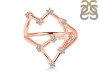 Aquarius Zodiac Star Constellation With Cubic Zirconia Ring CUZ-RDR-2041.
