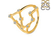 Aquarius Zodiac Star Constellation With Cubic Zirconia Ring CUZ-RDR-2041.