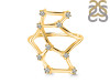 Virgo Zodiac Star Constellation With Cubic Zirconia Ring CUZ-RDR-2044.