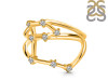 Aries Zodiac Star Constellation With Cubic Zirconia Ring CUZ-RDR-2050.