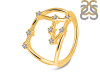 Aries Zodiac Star Constellation With Cubic Zirconia Ring CUZ-RDR-2050.