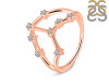 Taurus Zodiac Star Constellation With Cubic Zirconia Ring CUZ-RDR-2051.