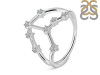 Taurus Zodiac Star Constellation With Cubic Zirconia Ring CUZ-RDR-2051.