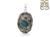 Cavansite Pendant-SP CVS-1-55