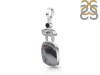 Dendritic Agate/Herkimer Diamond/Black Spinel Pendant-2SP DDA-1-162