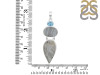Desert Druzy/Blue Topaz Pendant-2SP DDZ-1-54
