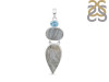 Desert Druzy/Blue Topaz Pendant-2SP DDZ-1-54