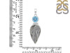 Desert Druzy/Blue Topaz Pendant-2SP DDZ-1-74