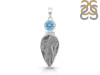 Desert Druzy/Blue Topaz Pendant-2SP DDZ-1-74