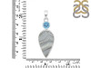 Desert Druzy/Blue Topaz Pendant-2SP DDZ-1-75