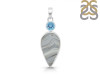 Desert Druzy/Blue Topaz Pendant-2SP DDZ-1-75