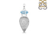 Desert Druzy/Blue Topaz Pendant-2SP DDZ-1-77