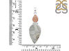 Desert Druzy/Peach Moonstone Pendant-2SP DDZ-1-80