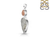 Desert Druzy/Peach Moonstone Pendant-2SP DDZ-1-80