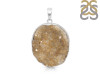 Natural Druzy Pendant-SP DRZ-1-23