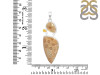 Fossilized Coral/Citrine Pendant-2SP FSC-1-73
