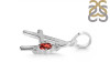 Garnet & White Topaz Alphabet A Pendant GAR-RDA-1.