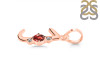 Garnet & White Topaz Alphabet J Pendant GAR-RDA-10.