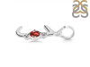 Garnet & White Topaz Alphabet J Pendant GAR-RDA-10.