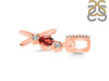Garnet & White Topaz Alphabet X Pendant GAR-RDA-102.