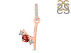 Garnet & White Topaz Alphabet Y Pendant GAR-RDA-103.