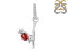 Garnet & White Topaz Alphabet Y Pendant GAR-RDA-103.