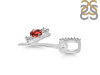 Garnet & White Topaz Alphabet Y Pendant GAR-RDA-103.