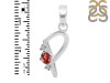 Garnet & White Topaz Alphabet P Pendant GAR-RDA-16.