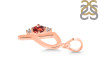 Garnet & White Topaz Alphabet P Pendant GAR-RDA-16.