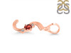 Garnet & White Topaz Alphabet S Pendant GAR-RDA-19.