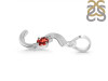 Garnet & White Topaz Alphabet S Pendant GAR-RDA-19.