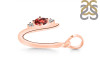 Garnet & White Topaz Alphabet U Pendant GAR-RDA-21.
