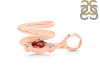 Garnet & White Topaz Alphabet W Pendant GAR-RDA-23.