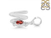 Garnet & White Topaz Alphabet W Pendant GAR-RDA-23.