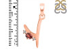 Garnet & White Topaz Alphabet Y Pendant GAR-RDA-25.