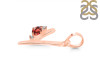 Garnet & White Topaz Alphabet Y Pendant GAR-RDA-25.