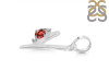 Garnet & White Topaz Alphabet Y Pendant GAR-RDA-25.