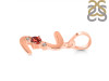Garnet & White Topaz Alphabet Z Pendant GAR-RDA-26.