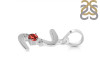 Garnet & White Topaz Alphabet Z Pendant GAR-RDA-26.